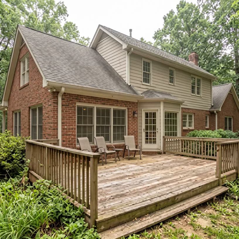 Johns Creek deck before — old deck