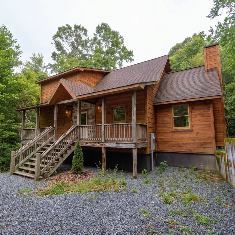Woodstock deck before — old deck